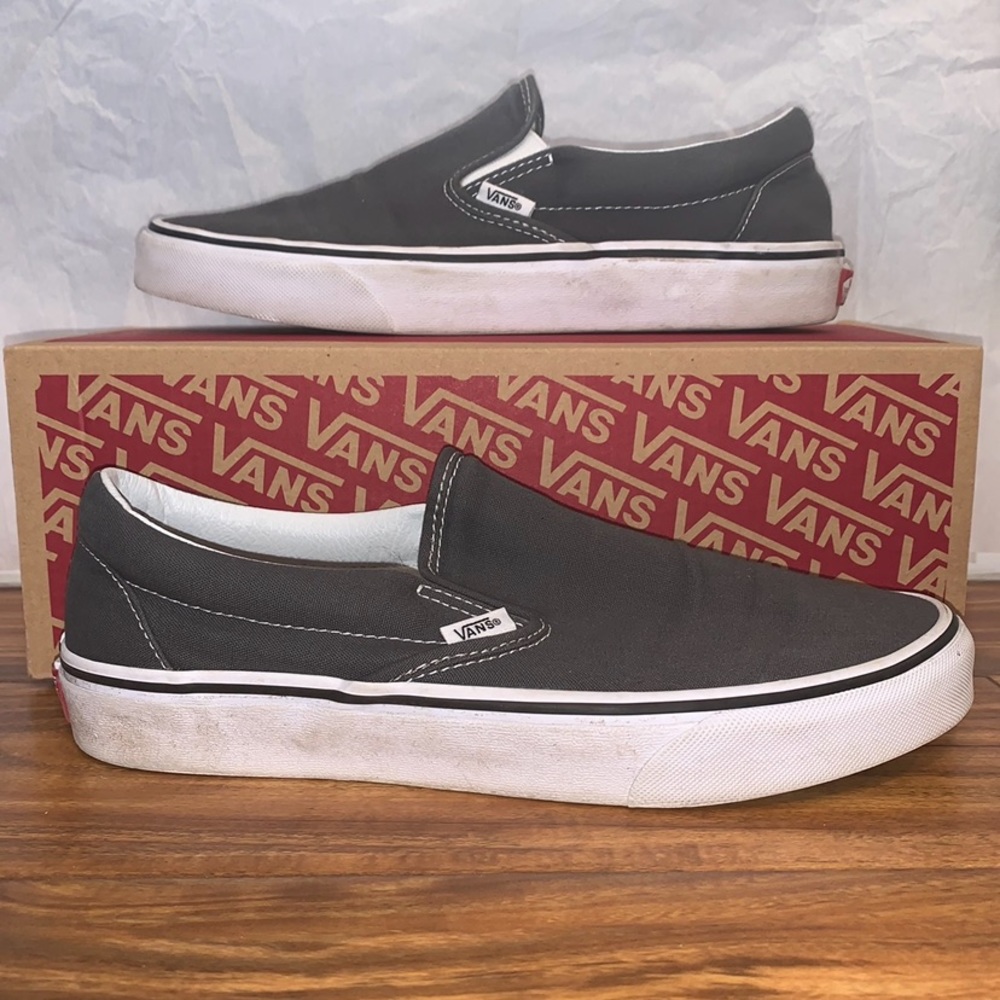 Grey Slip On Vans